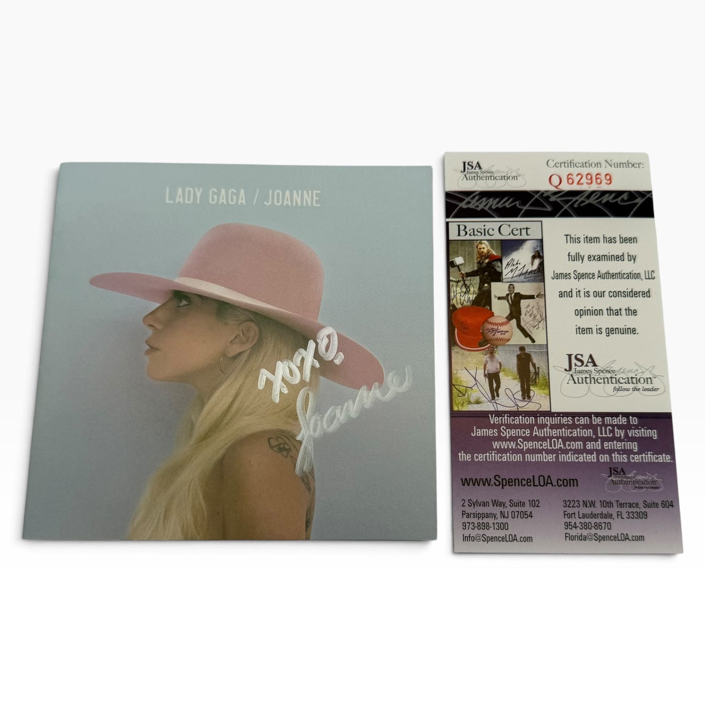 Lady Gaga Signed Joanne CD Booklet