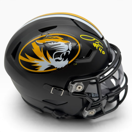 Josiah Trotter Signed Missouri Tigers SpeedFlex MIDI Mid-Size Football Helmet