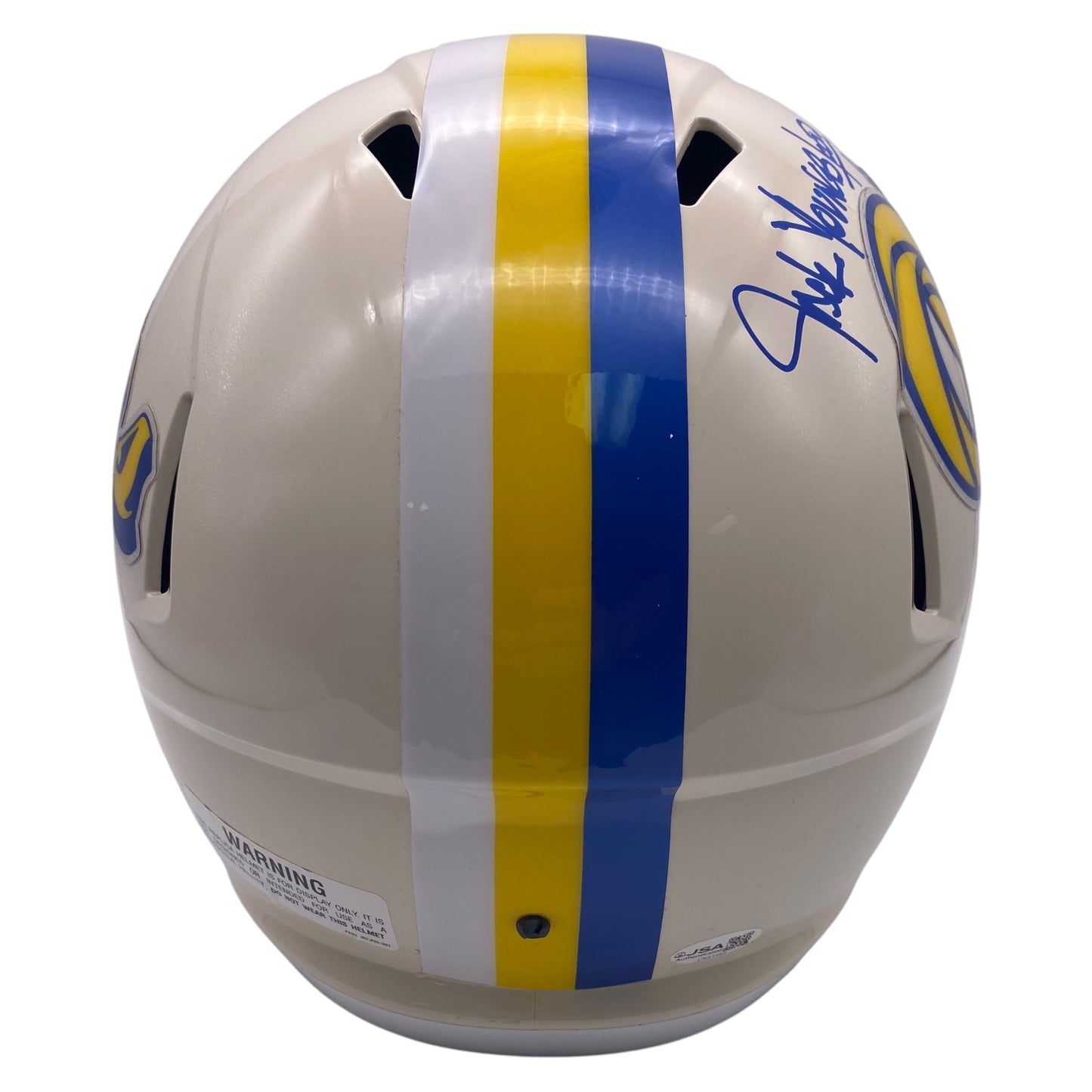 Jack Youngblood Signed Los Angeles Rams Retro Alternate Full Size Replica Helmet