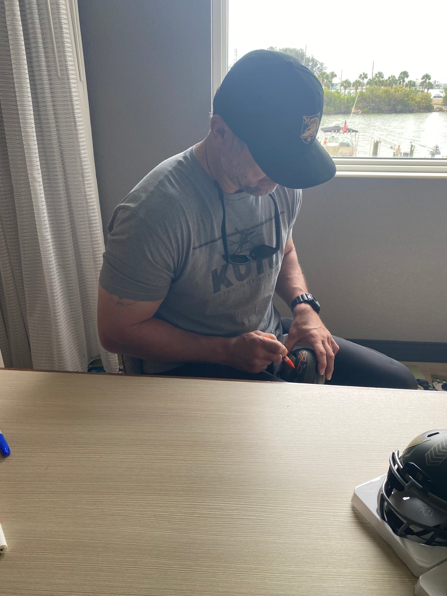 Joe Jurevicius Signed Tampa Bay Buccaneers 2025 Salute to Service Alternate Mini Helmet