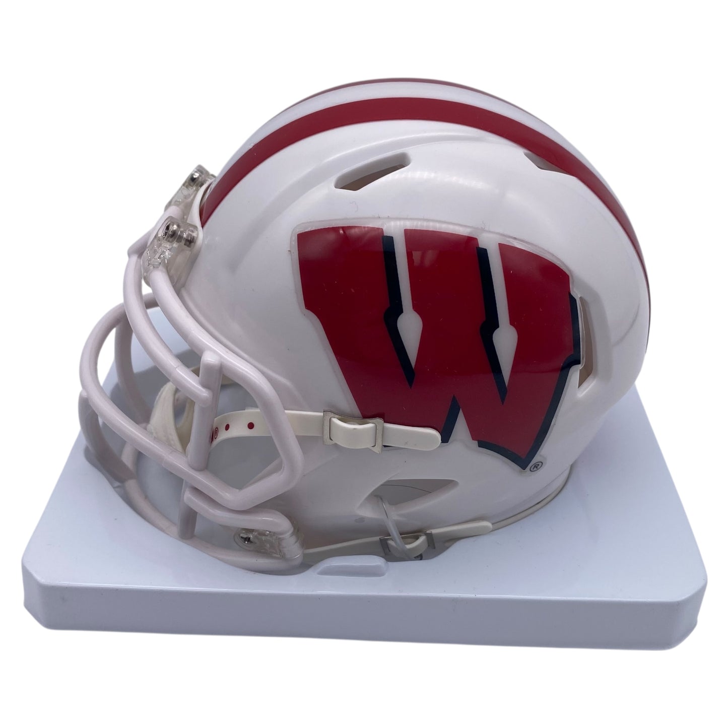 Jonathan Taylor Signed Wisconsin Badgers All White Alternate Mini Helm – VIP Memorabilia
