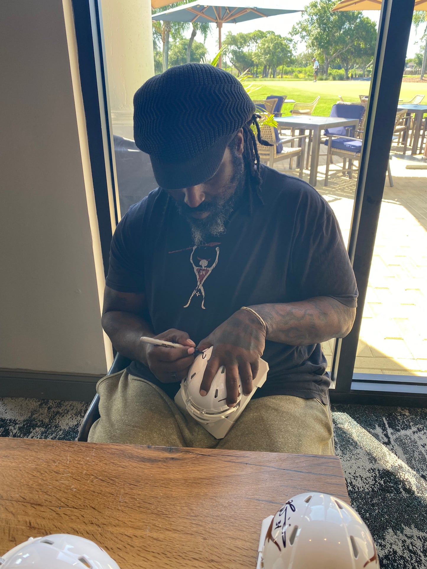 Ricky Williams Signed Texas Longhorns Mini Speed Football Helmet