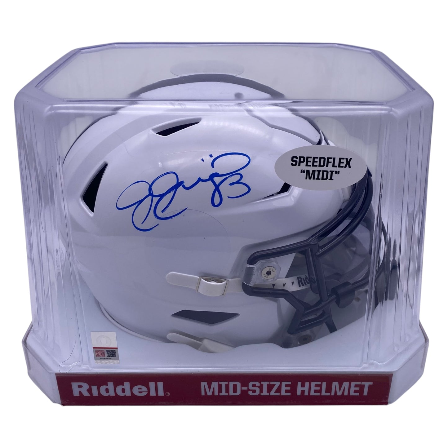 Joe Jurevicius Signed Penn State Nittany Lions SpeedFlex MIDI Mid-Size Football Helmet