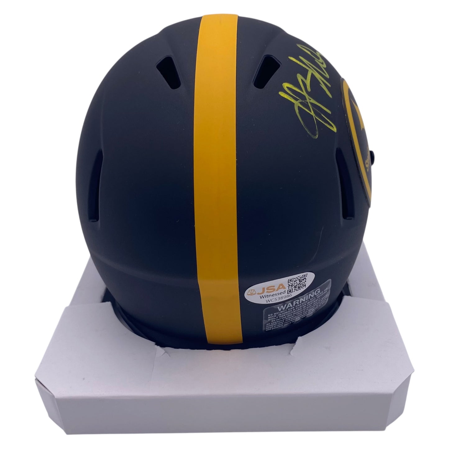 Hardy Nickerson Signed Pittsburgh Steelers Eclipse Alternate Mini Speed Football Helmet
