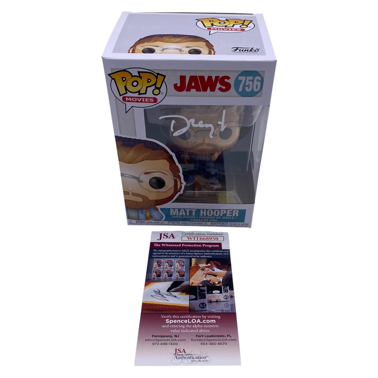 Funko Pop! Matt Hooper #756 Signed by Richard Dreyfus from Jaws