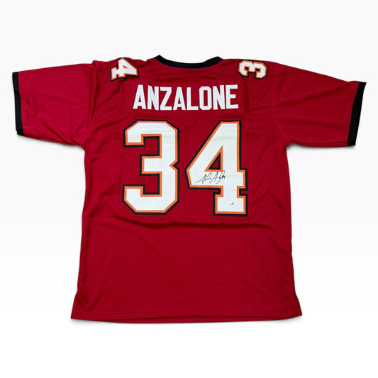 Alex Anzalone Signed Red #34 Jersey - Tampa Bay Buccaneers LB