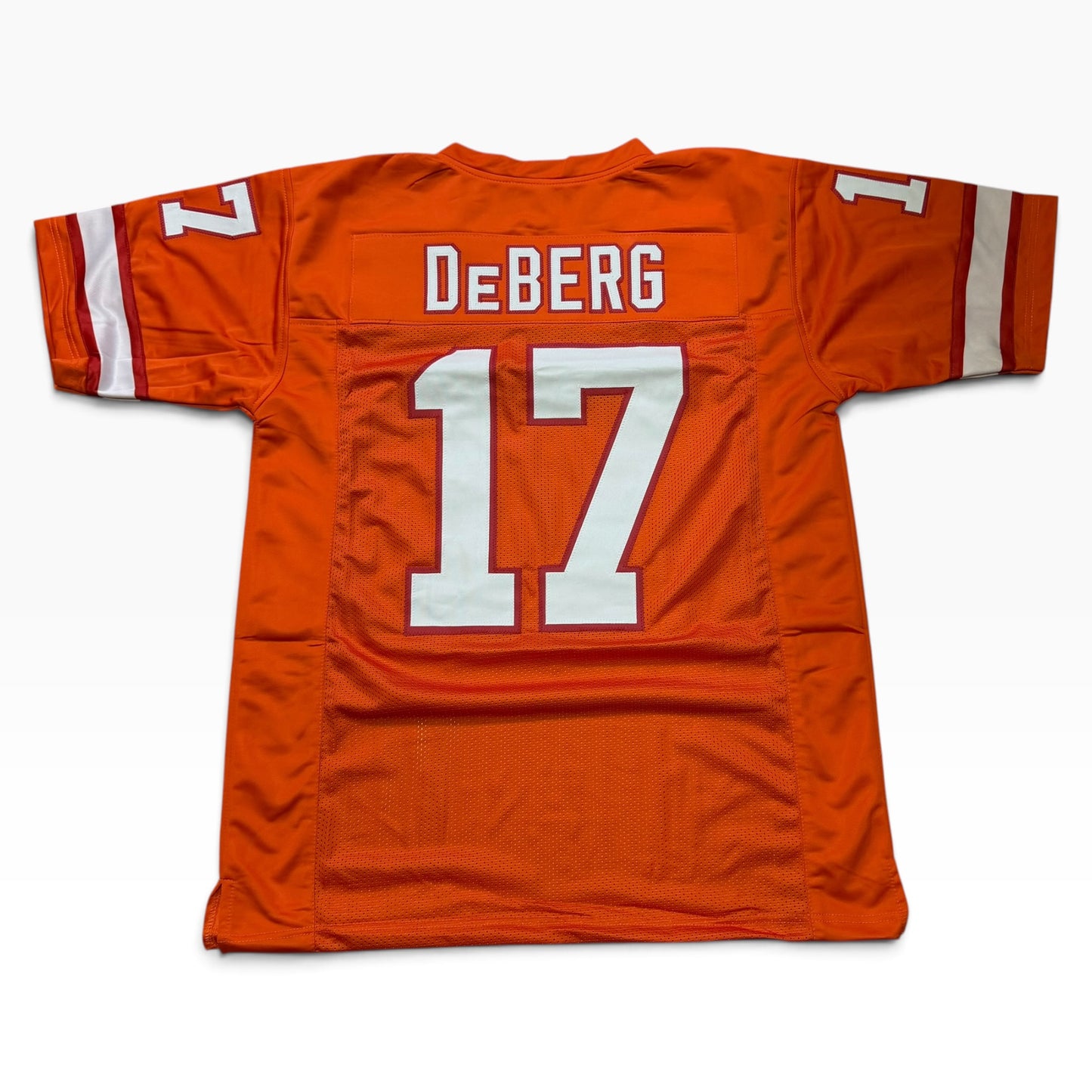 Steve DeBerg Orange #17 Signed Stitched Jersey - Tampa Bay Buccaneers QB
