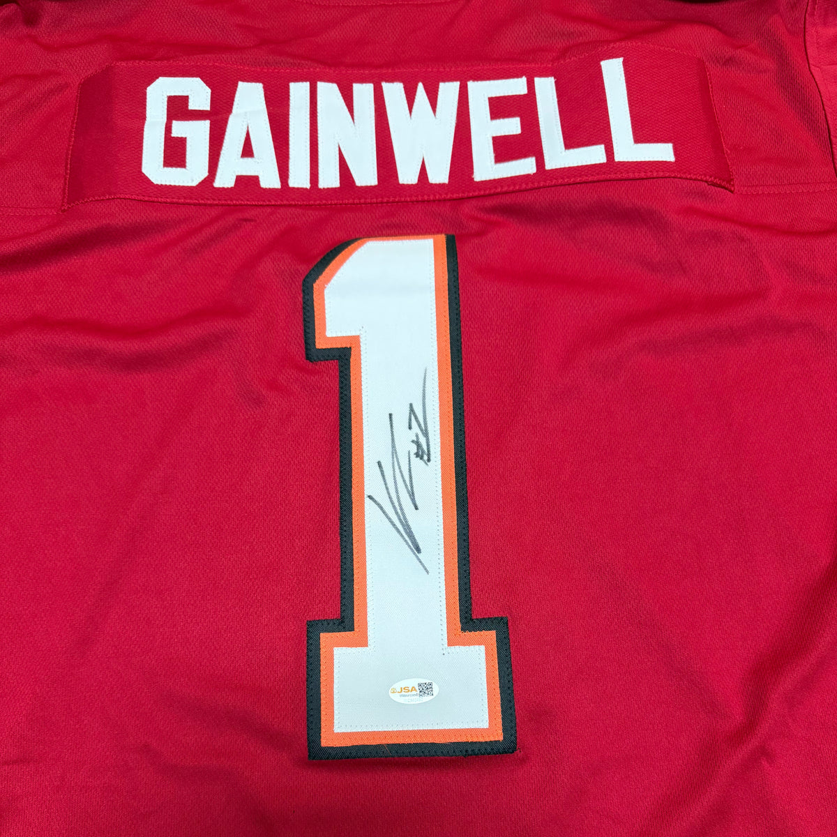 Kenny Gainwell Signed Red #1 Jersey - Tampa Bay Buccaneers RB