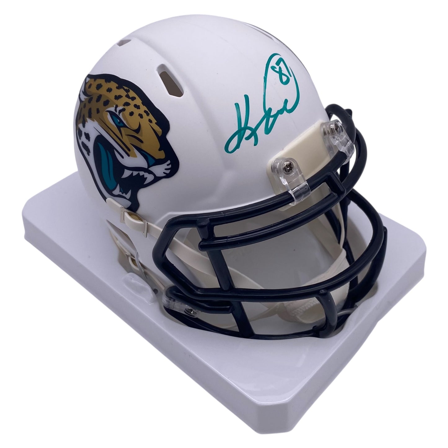 Keenan McCardell Signed Jacksonville Jaguars White Alternate Mini Speed Football Helmet