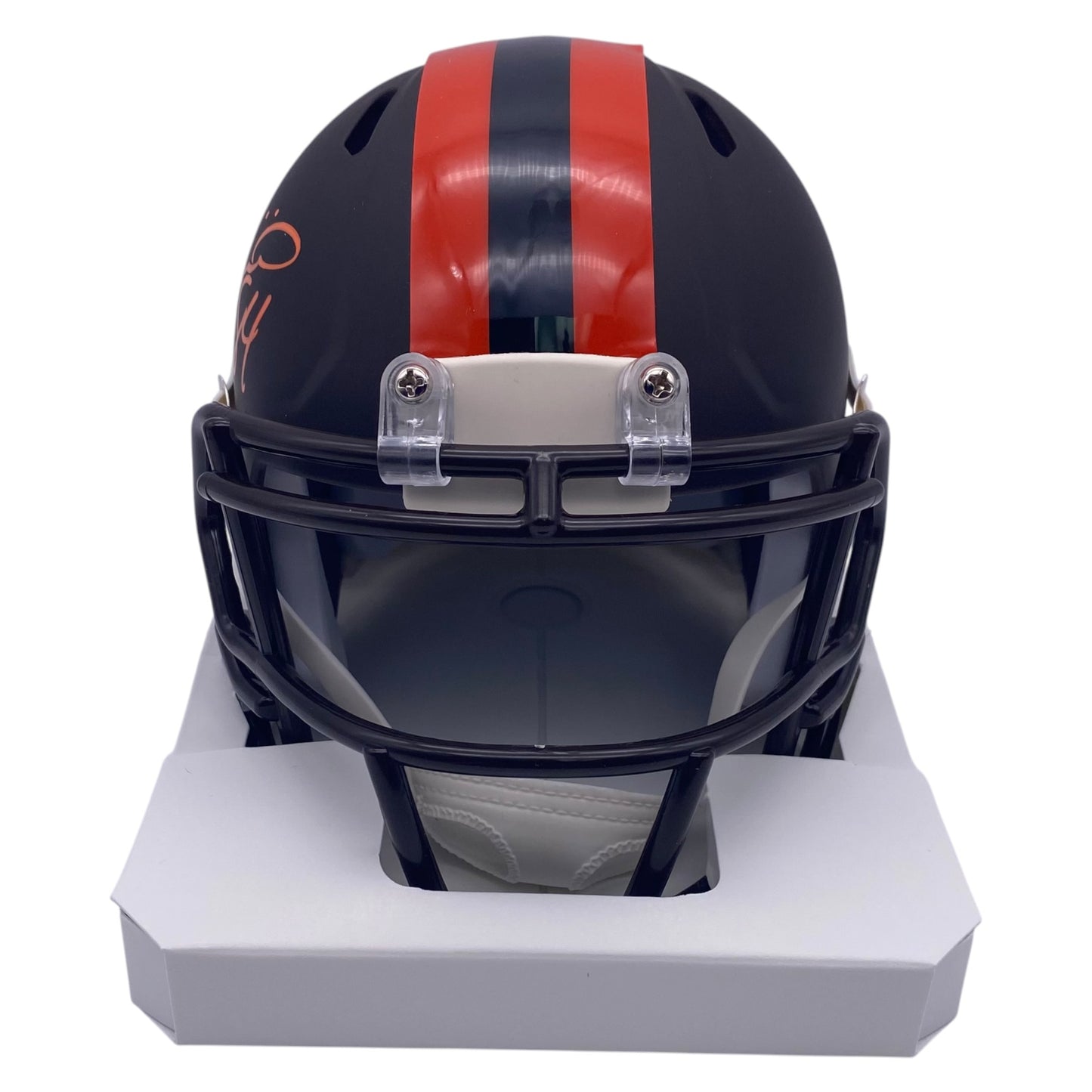 Joe Jurevicius Signed Cleveland Browns Brown Alternate Mini Helmet