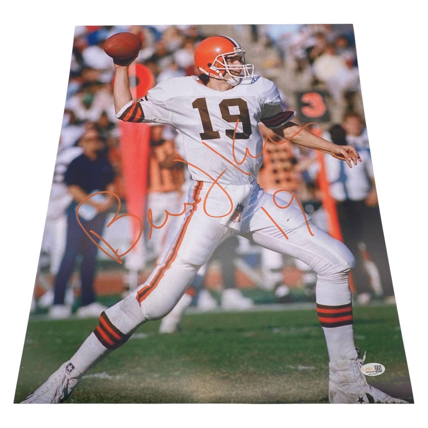Bernie Kosar signed Cleveland Browns 16x20 Photo