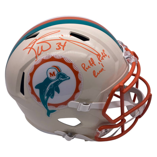 Ricky Williams Signed Miami Dolphins Retro Alternate Full Size Speed Football Helmet