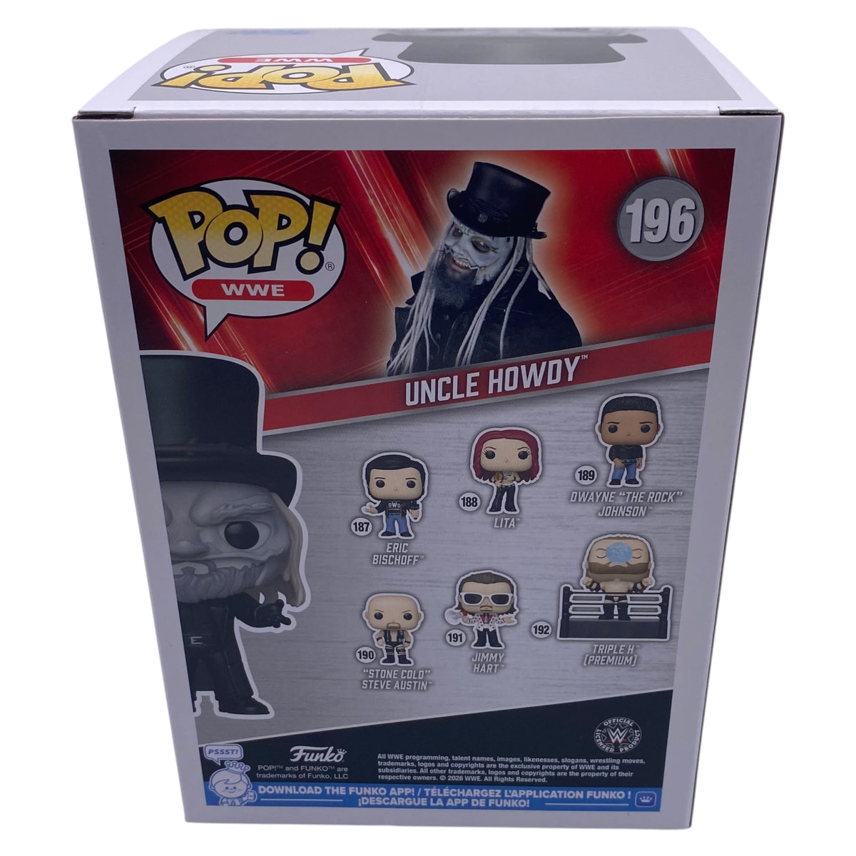 Funko Pop! Uncle Howdy WWE #196 Signed by Uncle Howdy aka Bo Dallas