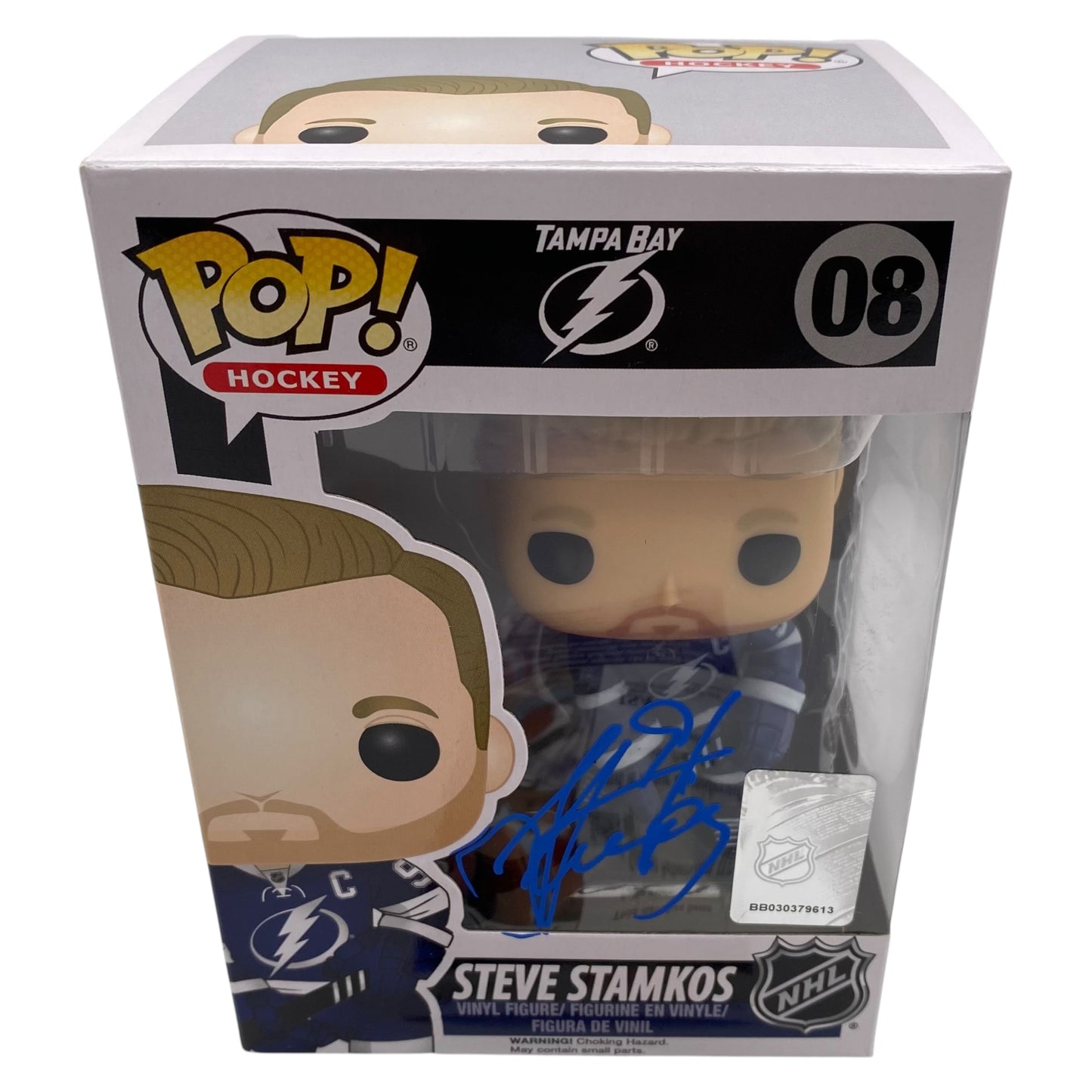 Funko Pop! Steve Stamkos Tampa Bay Lightning NHL #08 Signed by Steve Stamkos