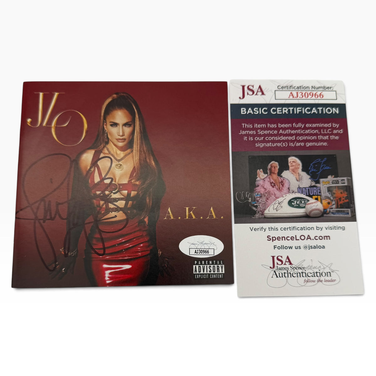 J Lo Jennifer Lopez Signed A.K.A. CD Booklet