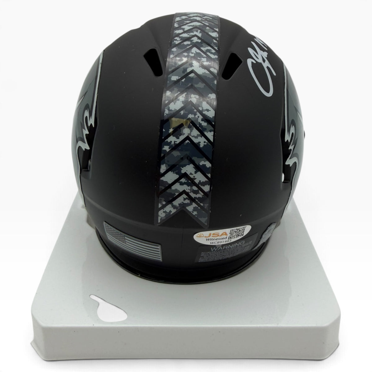 Chris Godwin Signed Tampa Bay Buccaneers 2026 Salute to Service Night Ops Alternate Speed Mini Helmet