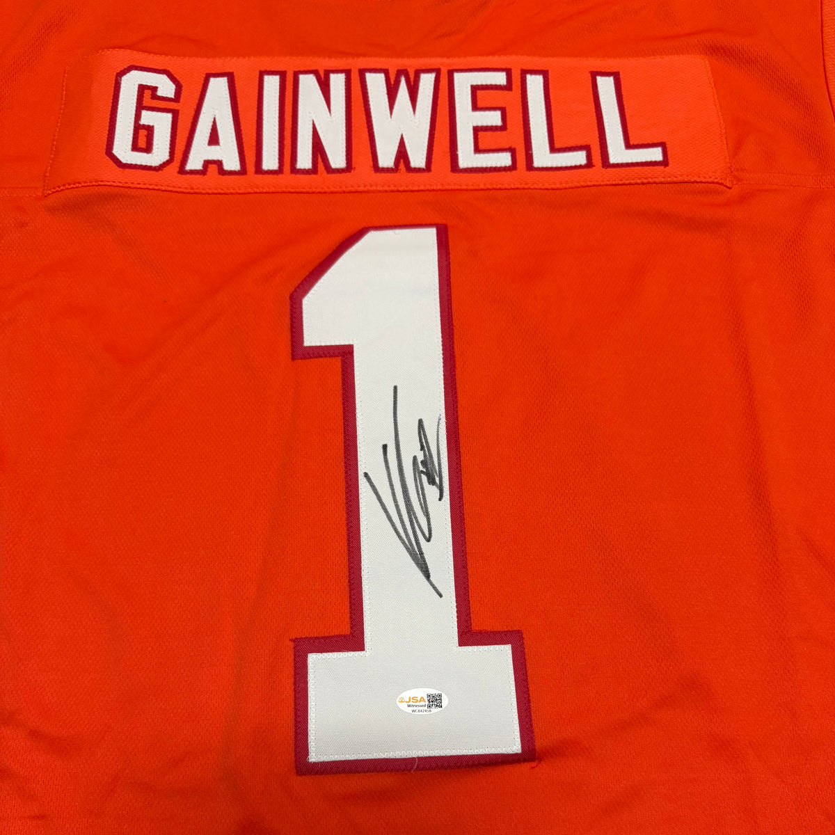 Kenny Gainwell Signed Orange #1 Jersey - Tampa Bay Buccaneers RB