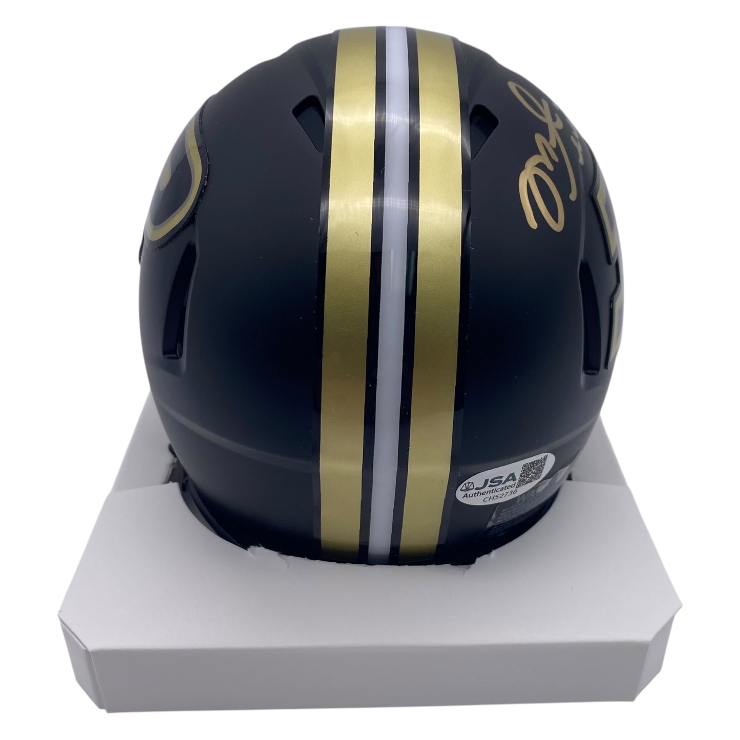 Mike Alstott Signed Purdue Boilermakers Speed Mini Helmet
