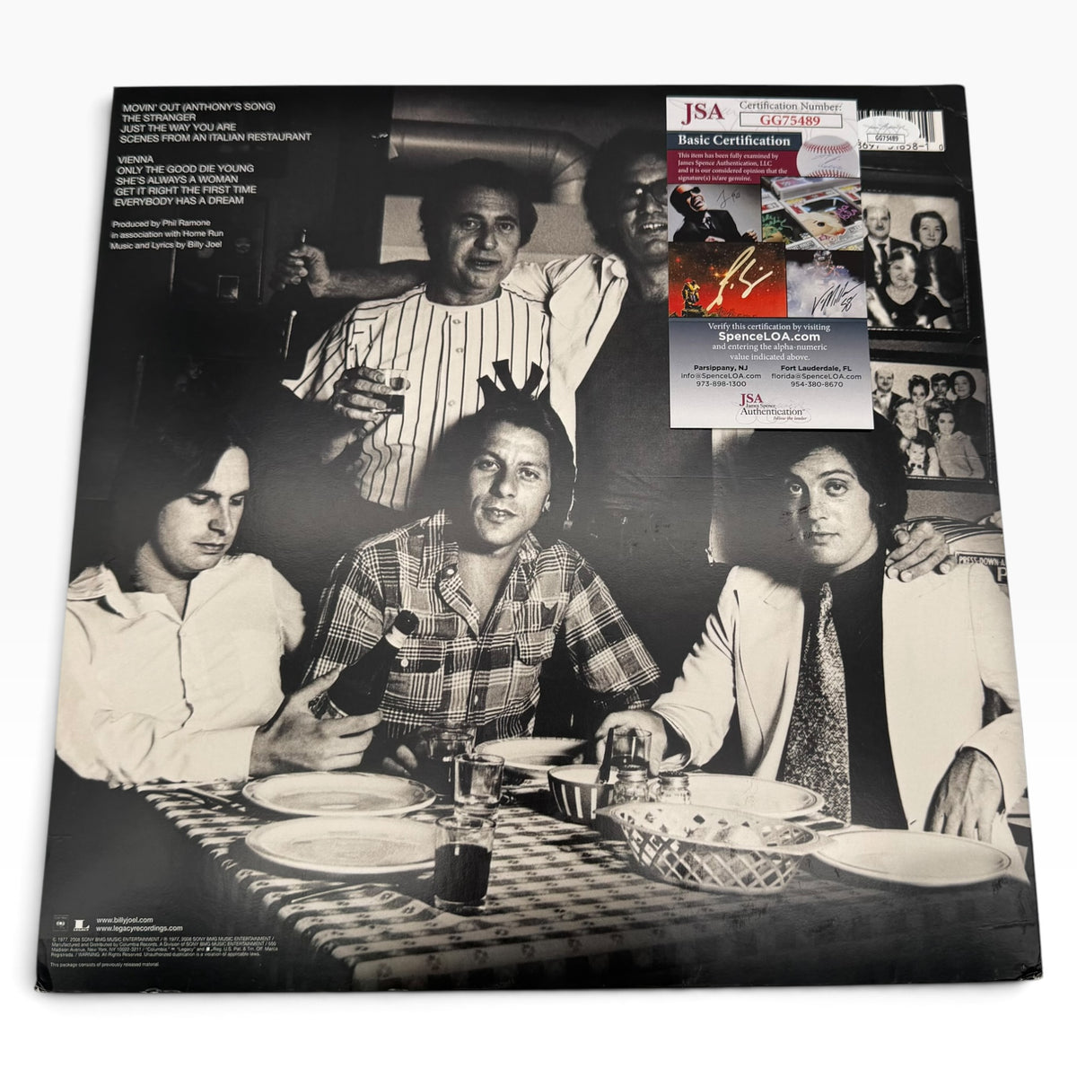 Billy Joel The Stranger Signed Vinyl Record Album Cover