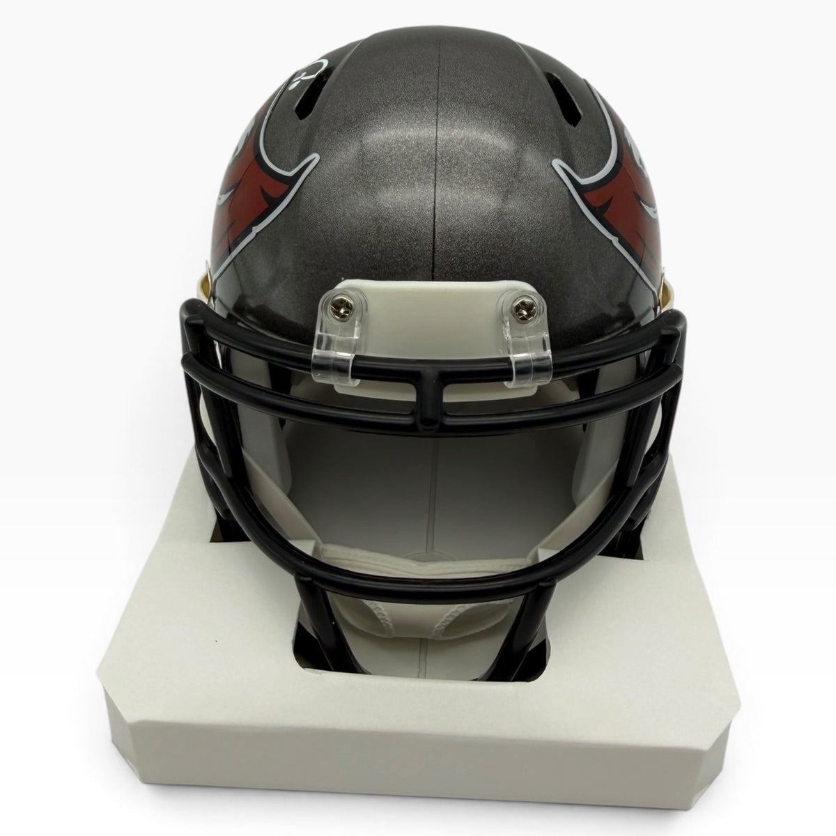 Ronde Barber Signed Tampa Bay Buccaneers Mini Speed Football Helmet