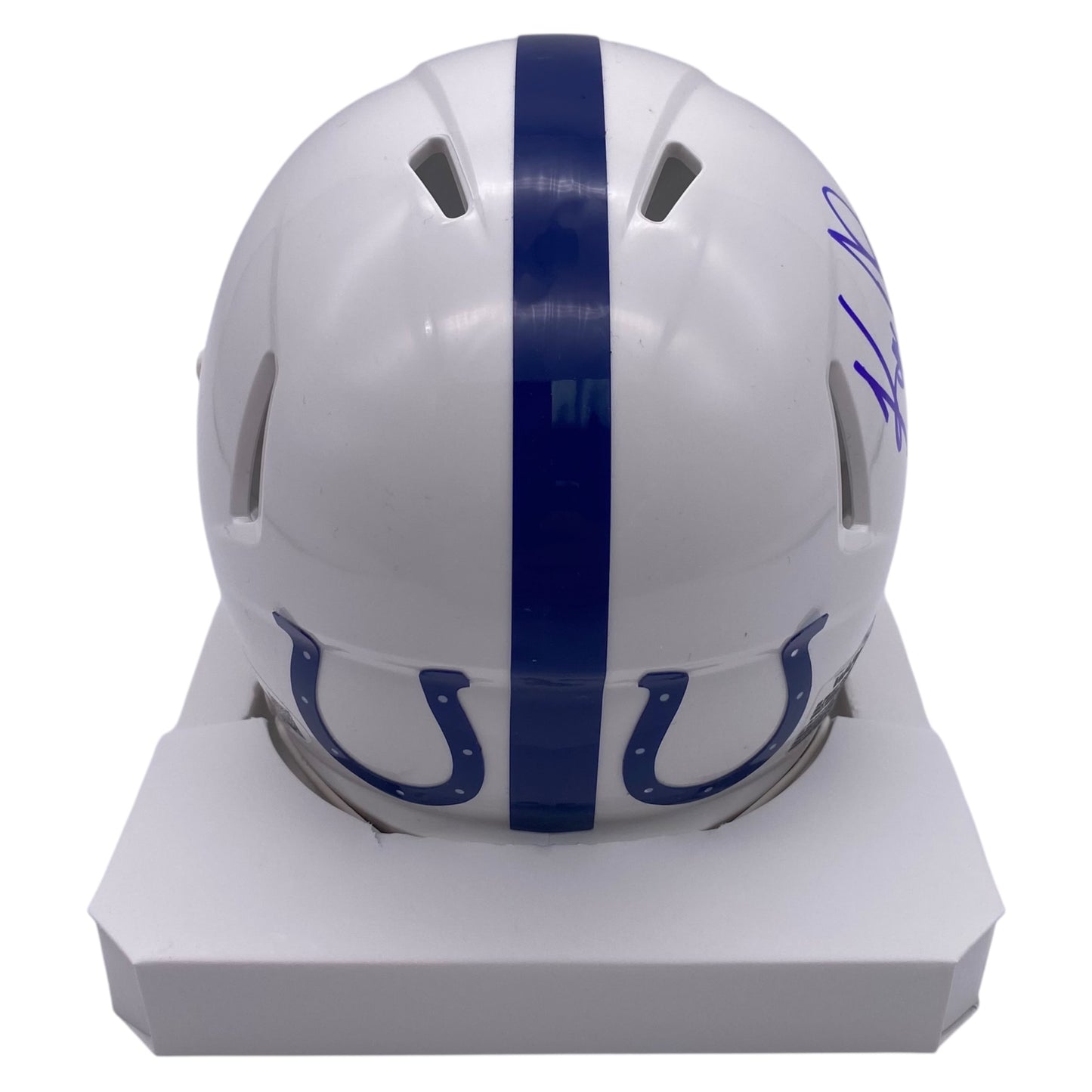 Ken Dilger Signed Indianapolis Colts Throwback Alternate Mini Speed Football Helmet