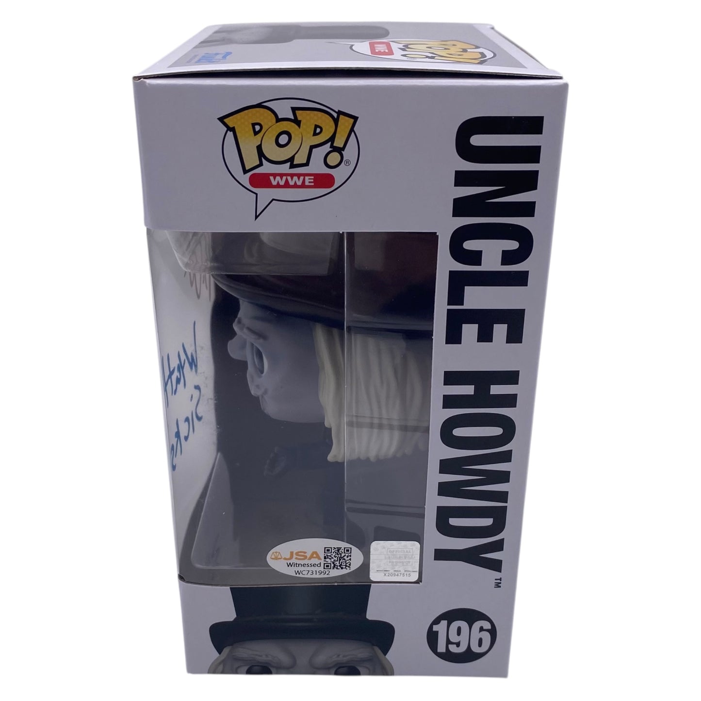 Funko Pop! Uncle Howdy WWE #196 Signed by Uncle Howdy aka Bo Dallas
