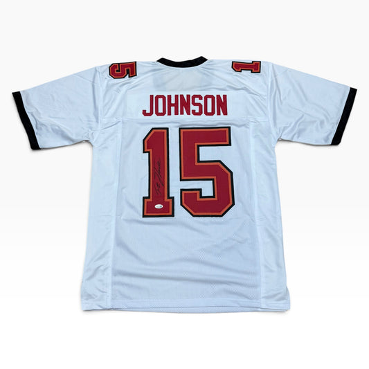 Tez Johnson Signed White #15 Jersey - Tampa Bay Buccaneers WR