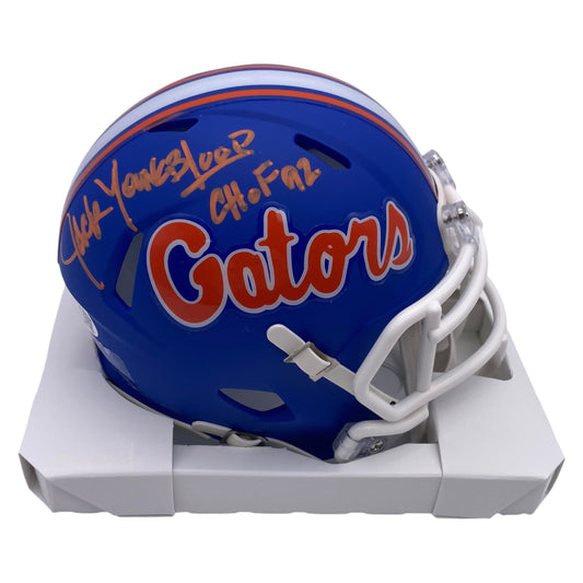 Jack Youngblood Signed Florida Gators Blue Alternate Mini Speed Football Helmet
