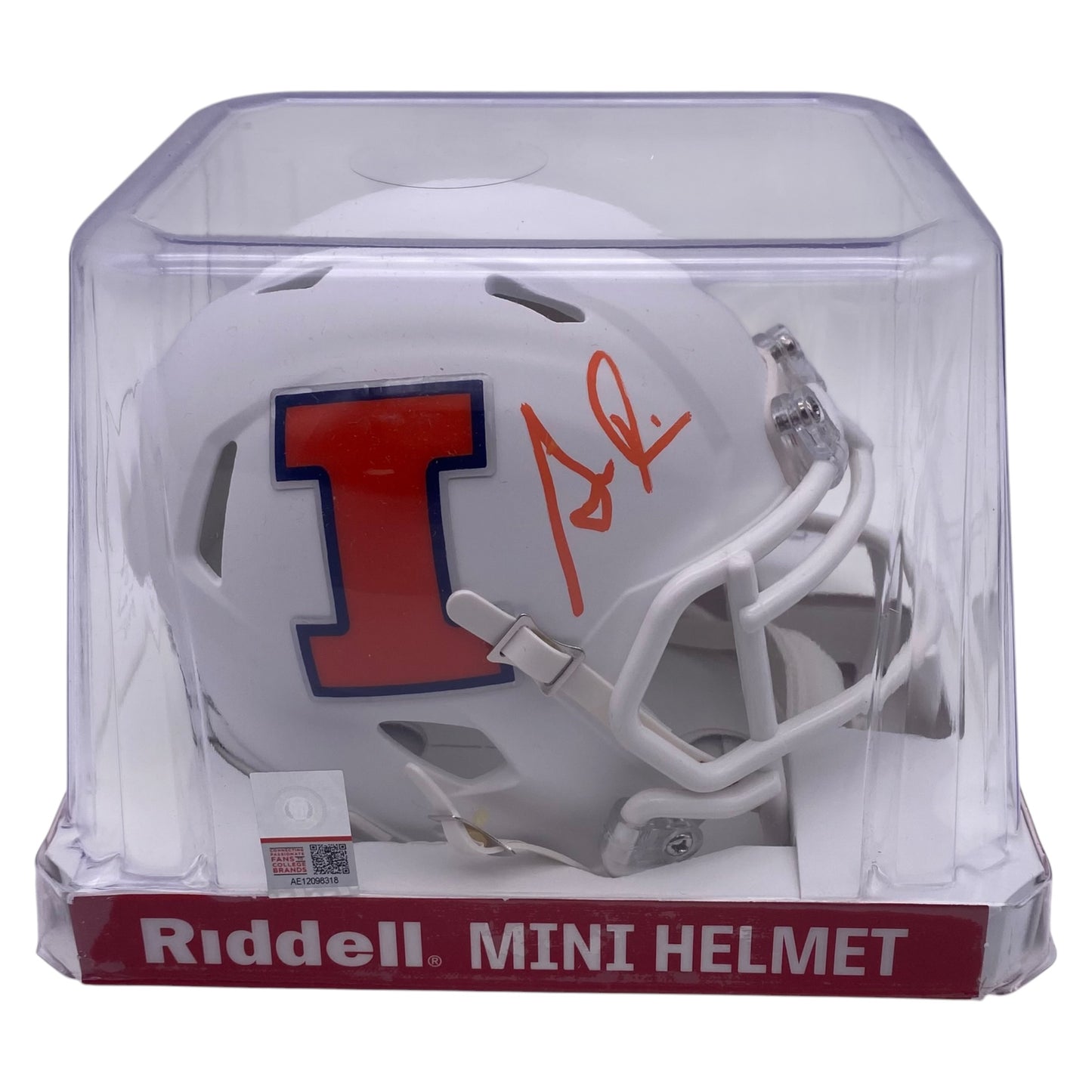 Simeon Rice Signed Illinois Fighting Illini Speed Mini Helmet