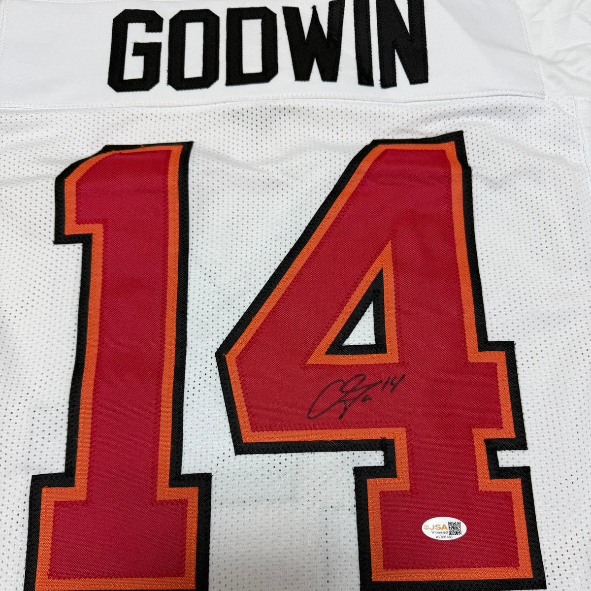 Chris Godwin Signed White #14 Stitched Jersey - Tampa Bay Buccaneers WR