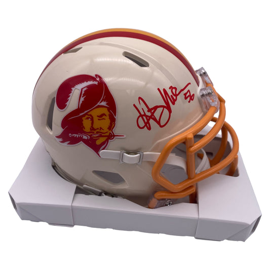 Hardy Nickerson Signed Tampa Bay Buccaneers Retro Alternate Mini Speed Football Helmet