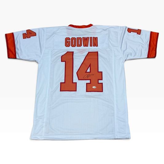 Chris Godwin Signed White Creamsicle #14 Stitched Jersey - Tampa Bay Buccaneers WR