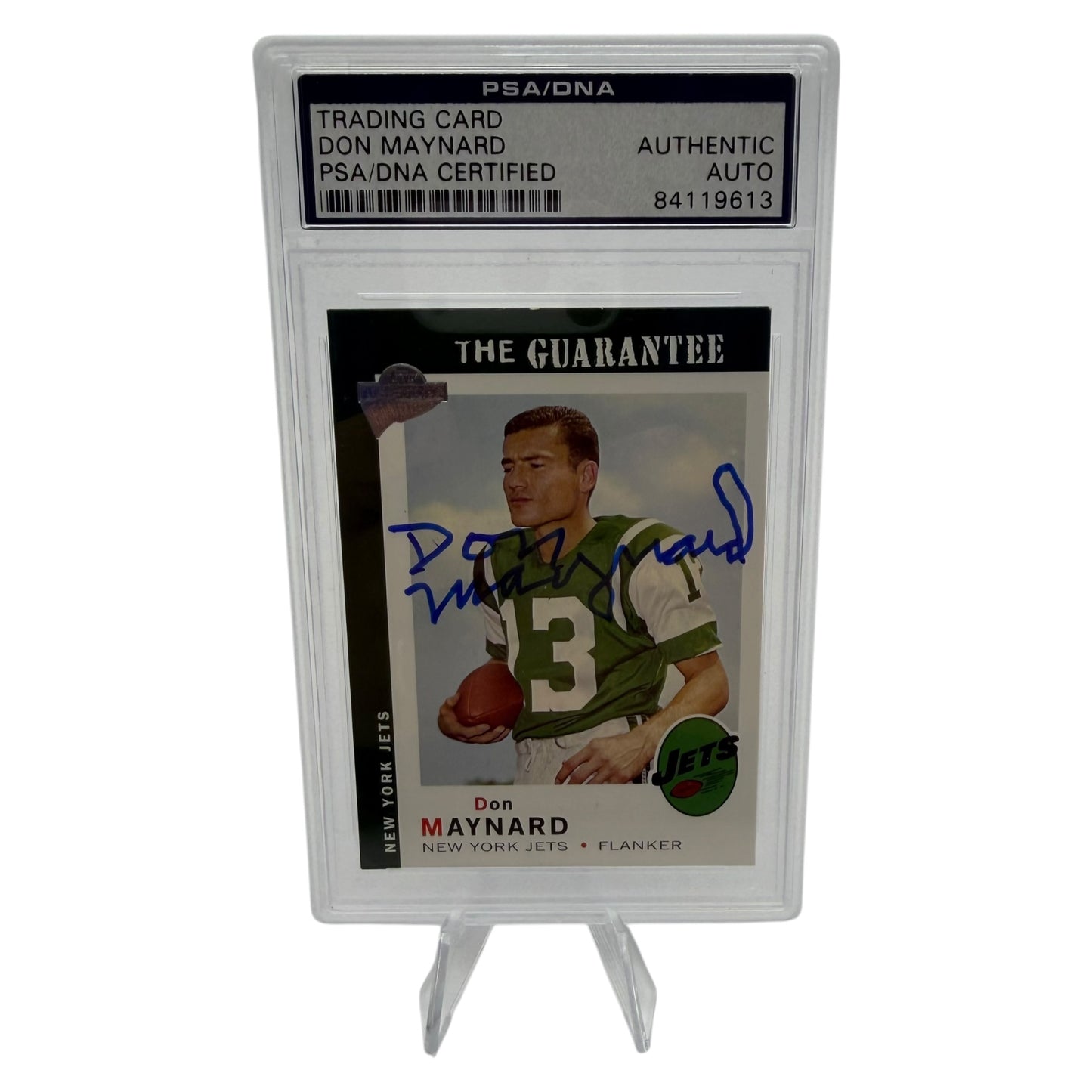 Don Maynard Signed New York Jets 2006 Topps Fan Favorites Trading Card PSA/DNA Slabbed