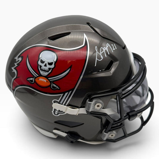 Benjamin Morrison Signed Tampa Bay Buccaneers SpeedFlex MIDI Mid-Size Football Helmet