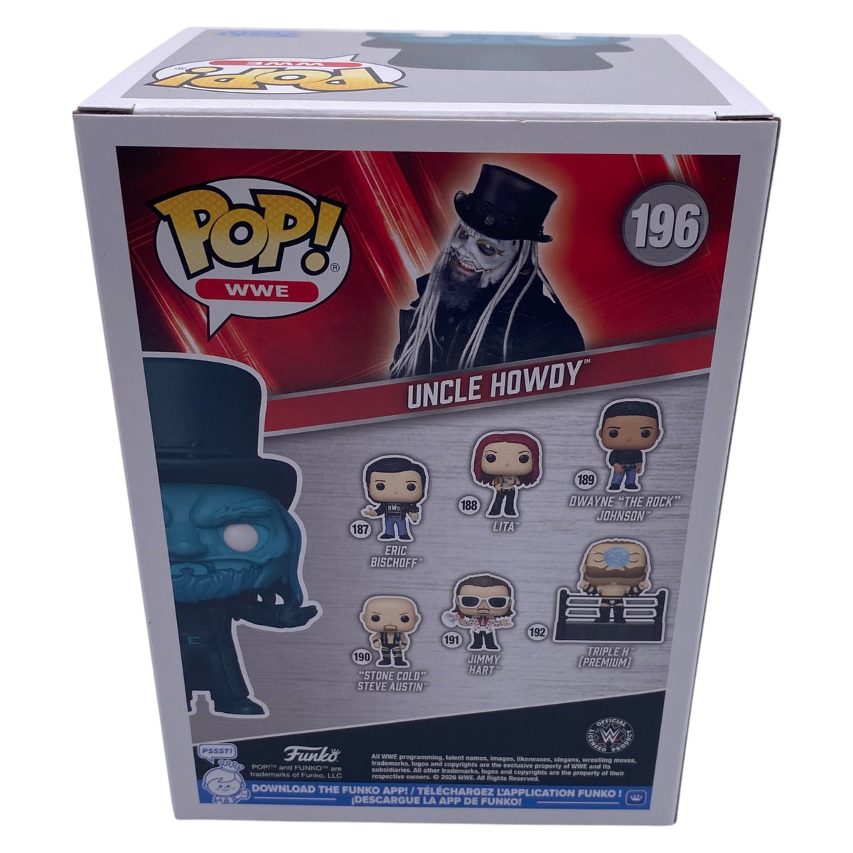 Funko Pop! Uncle Howdy WWE #196 Signed by Uncle Howdy aka Bo Dallas Chase Variant