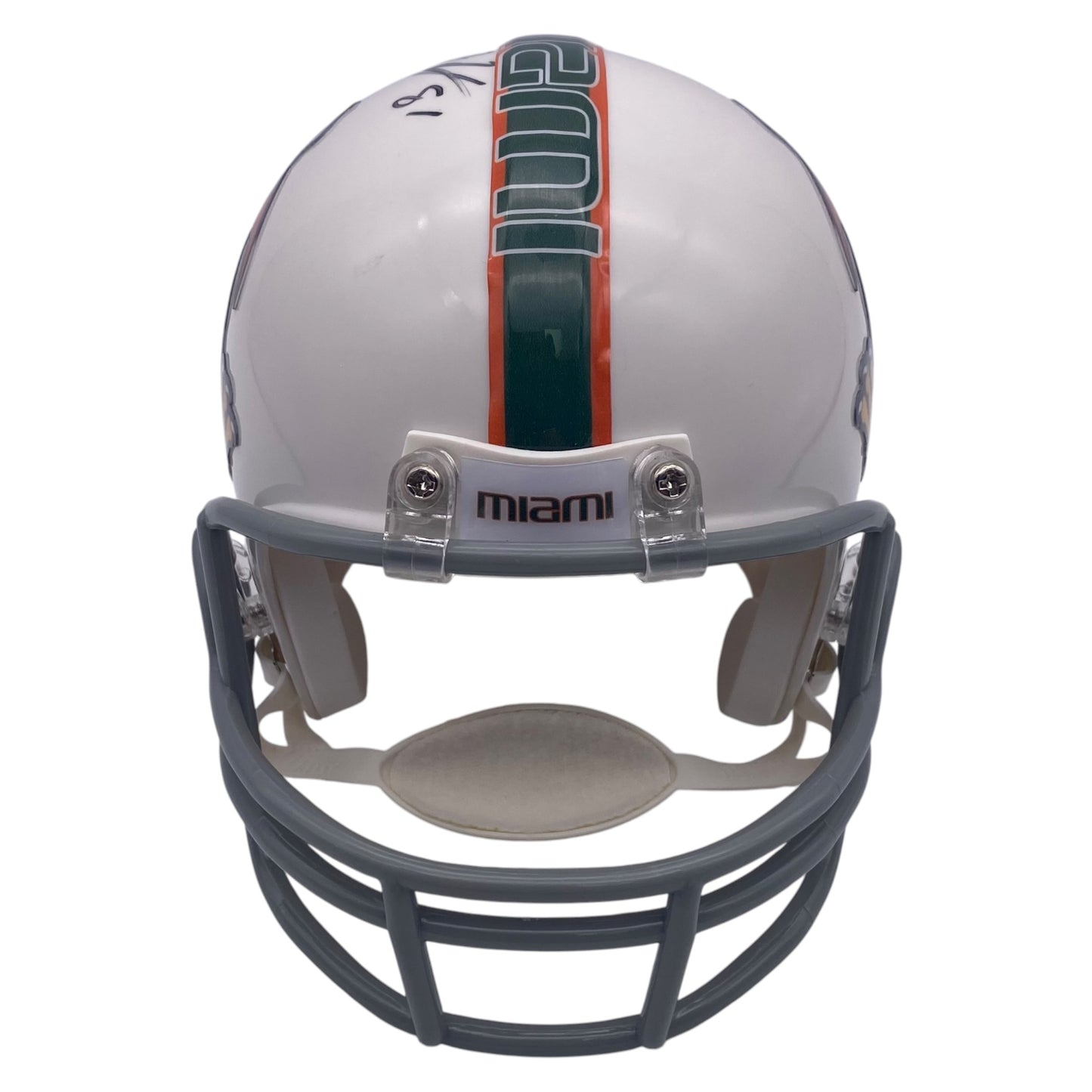 Andre Johnson Signed Miami Hurricanes Alternate Mini Helmet