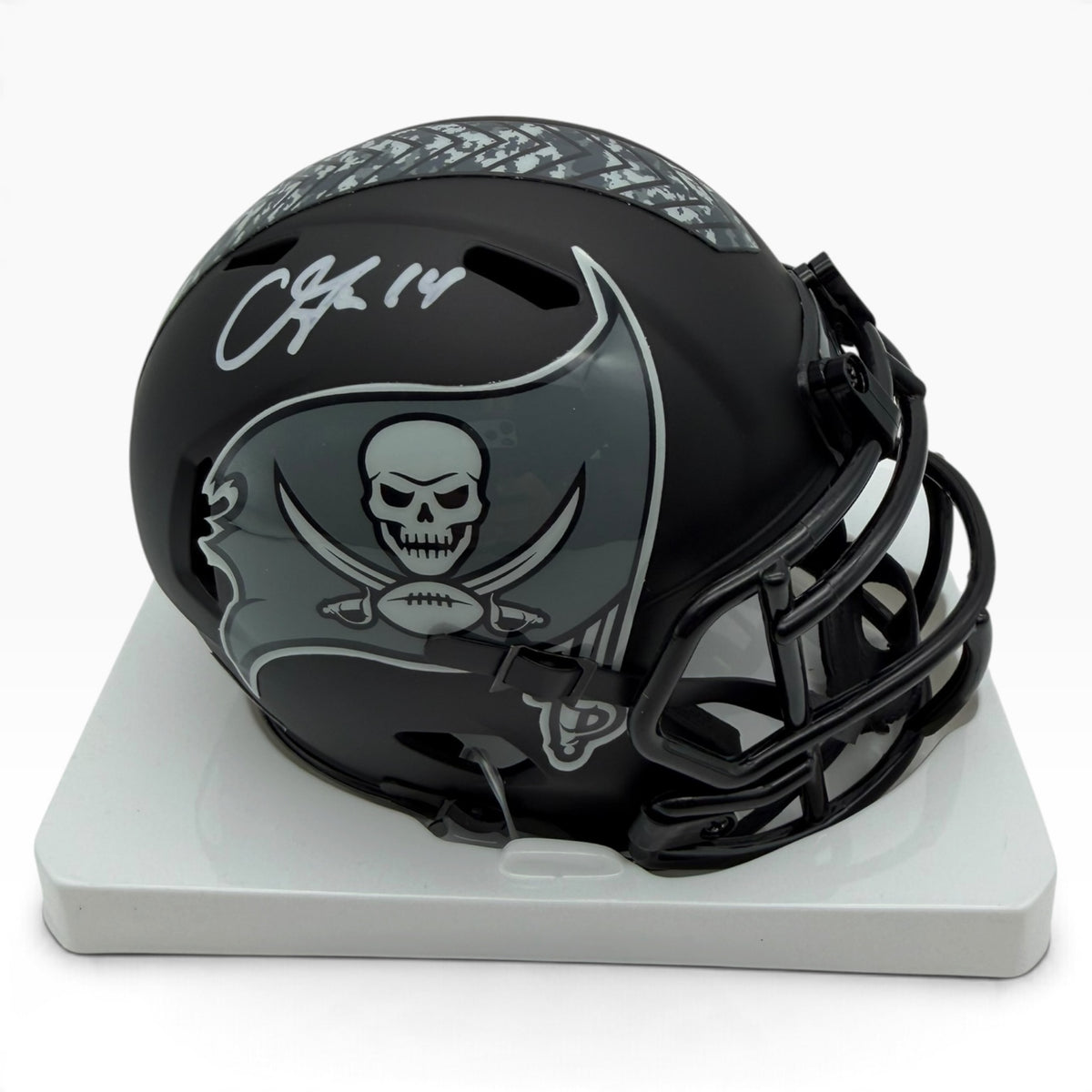 Chris Godwin Signed Tampa Bay Buccaneers 2026 Salute to Service Night Ops Alternate Speed Mini Helmet