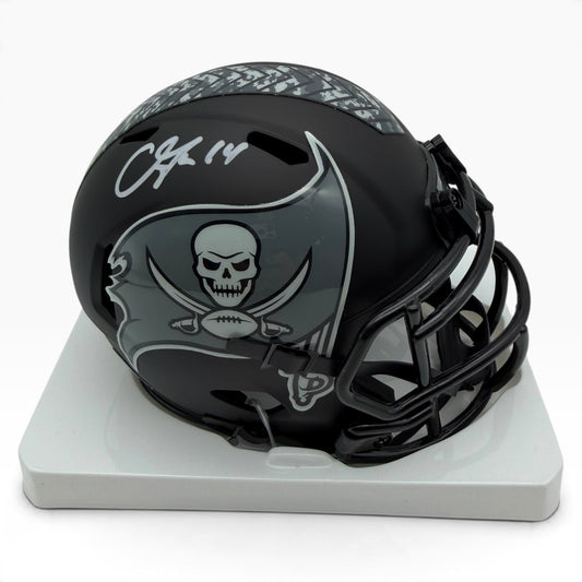 Chris Godwin Signed Tampa Bay Buccaneers 2026 Salute to Service Night Ops Alternate Speed Mini Helmet