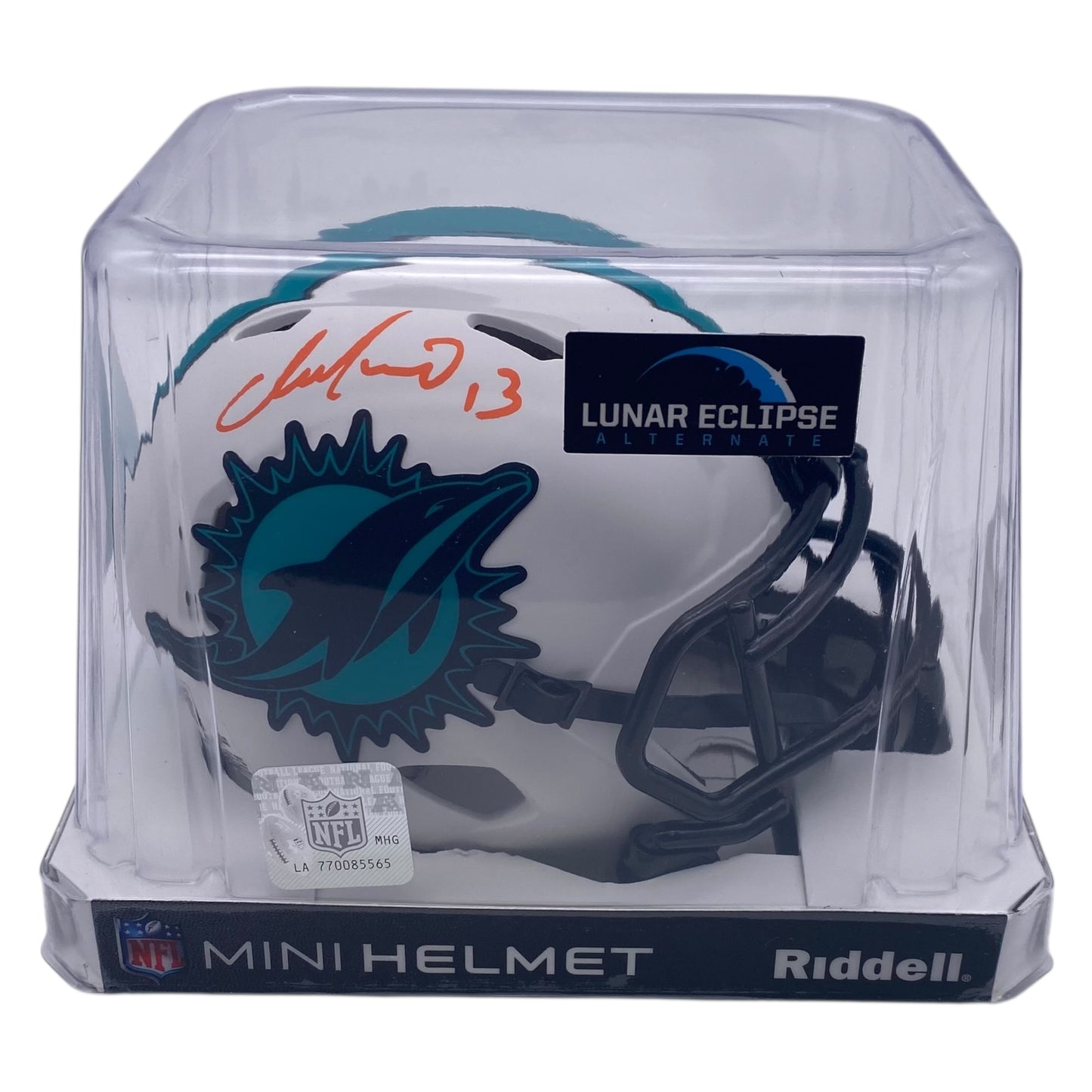 Dan Marino Signed Miami Dolphins Lunar Eclipse Alternate Speed Mini Helmet