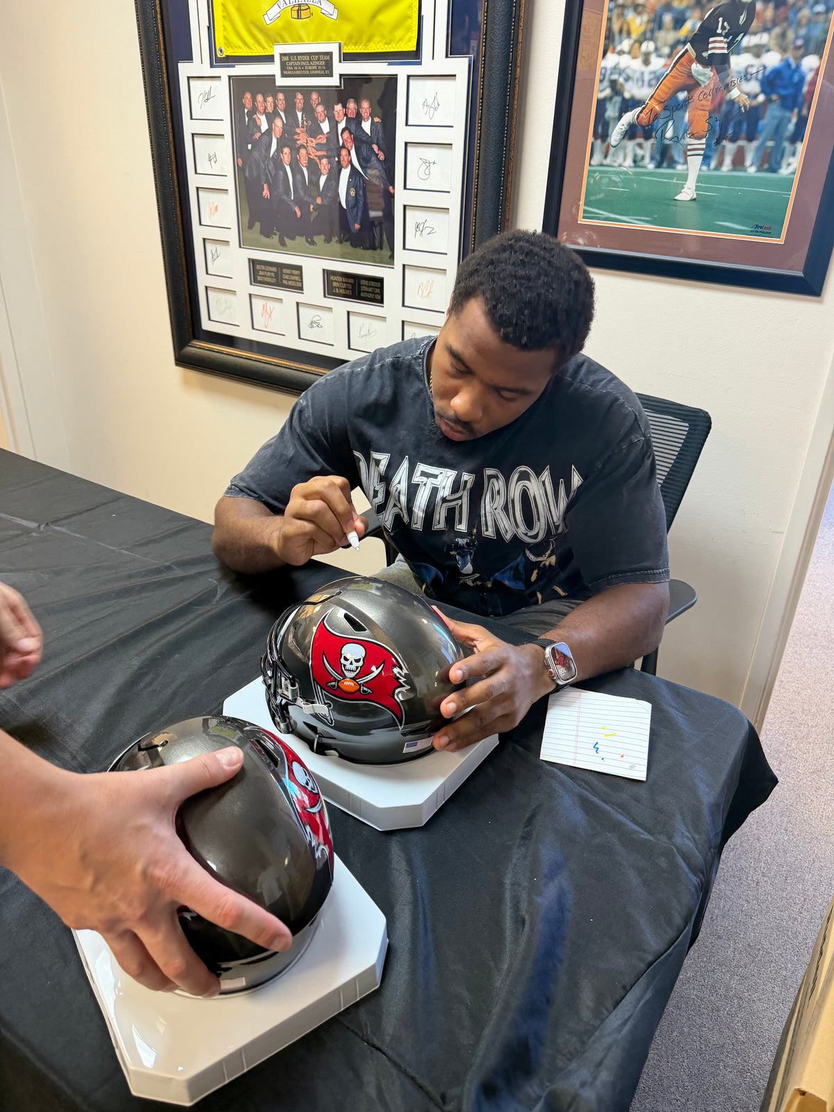 Josiah Trotter Signed Tampa Bay Buccaneers SpeedFlex MIDI Mid-Size Football Helmet