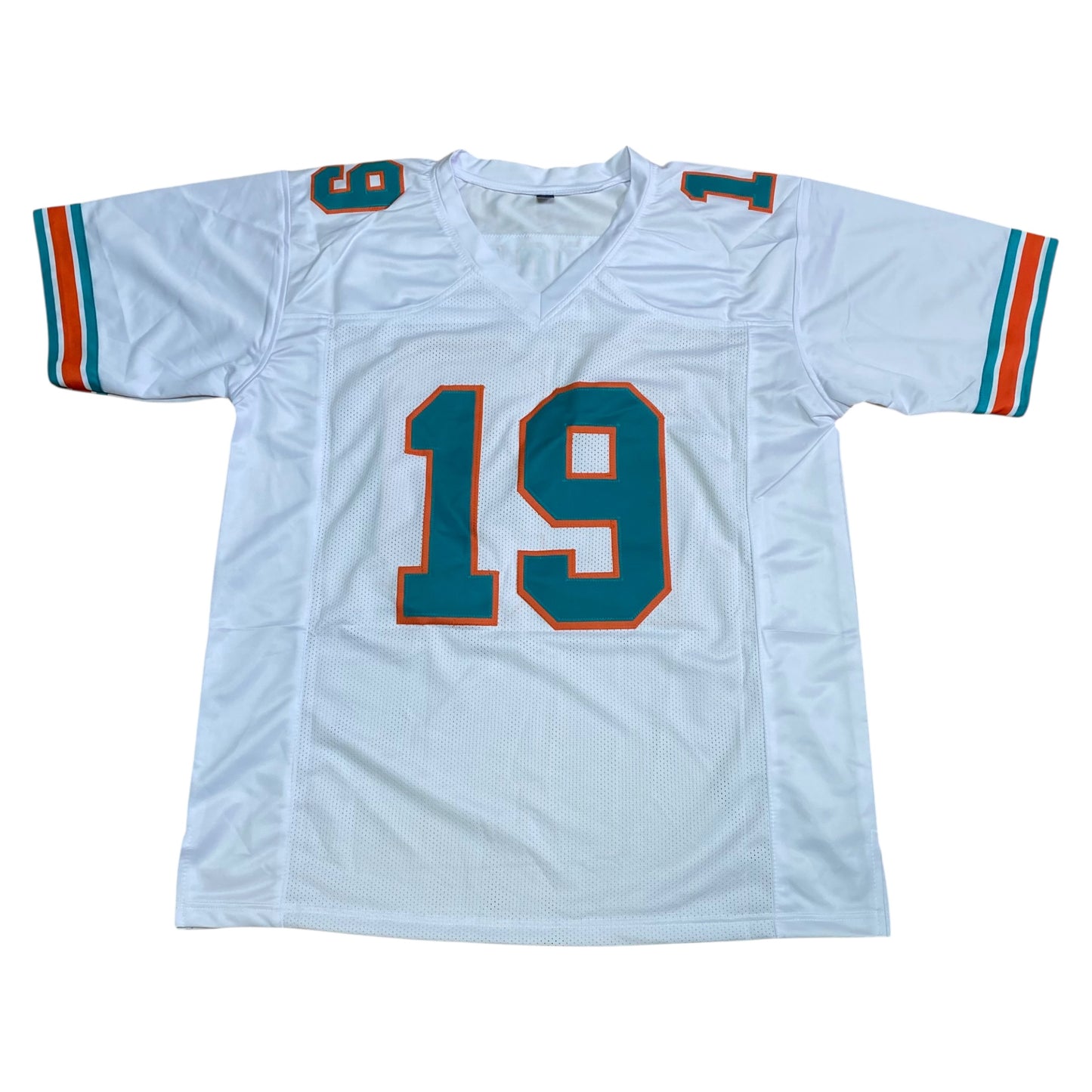 Bernie Kosar signed White #19 Stitched Jersey - Miami Dolphins QB