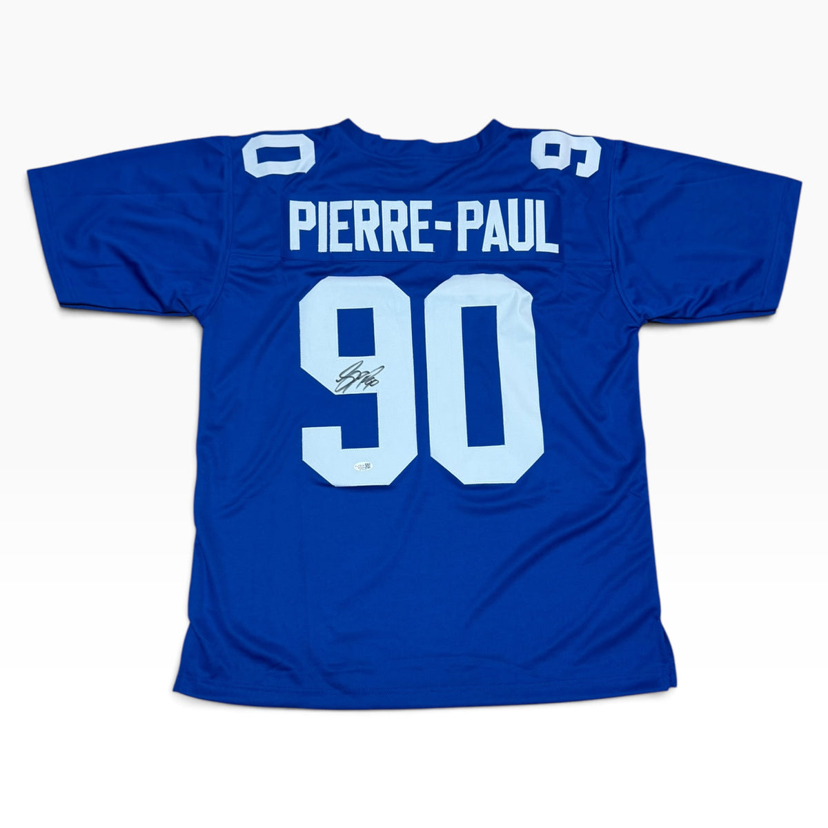 Jason Pierre-Paul Signed Blue #90 Jersey - New York Giants Edge