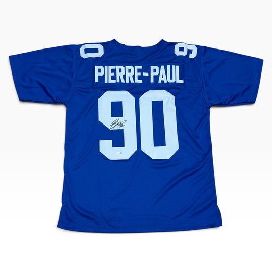 Jason Pierre-Paul Signed Blue #90 Jersey - New York Giants Edge