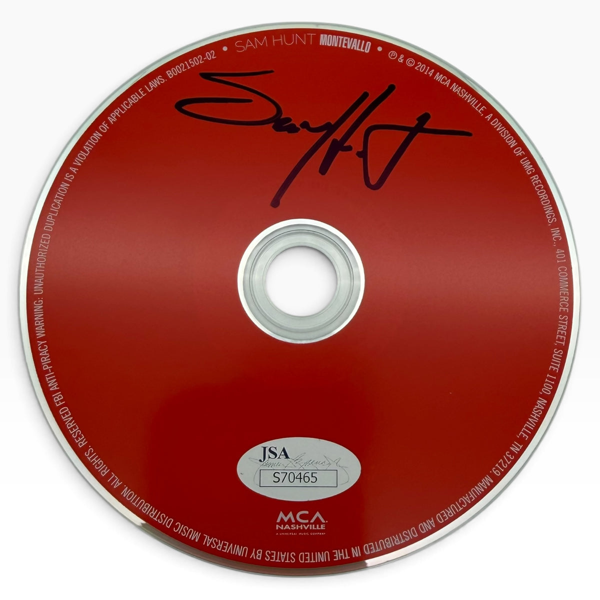 Sam Hunt Signed Montevallo CD