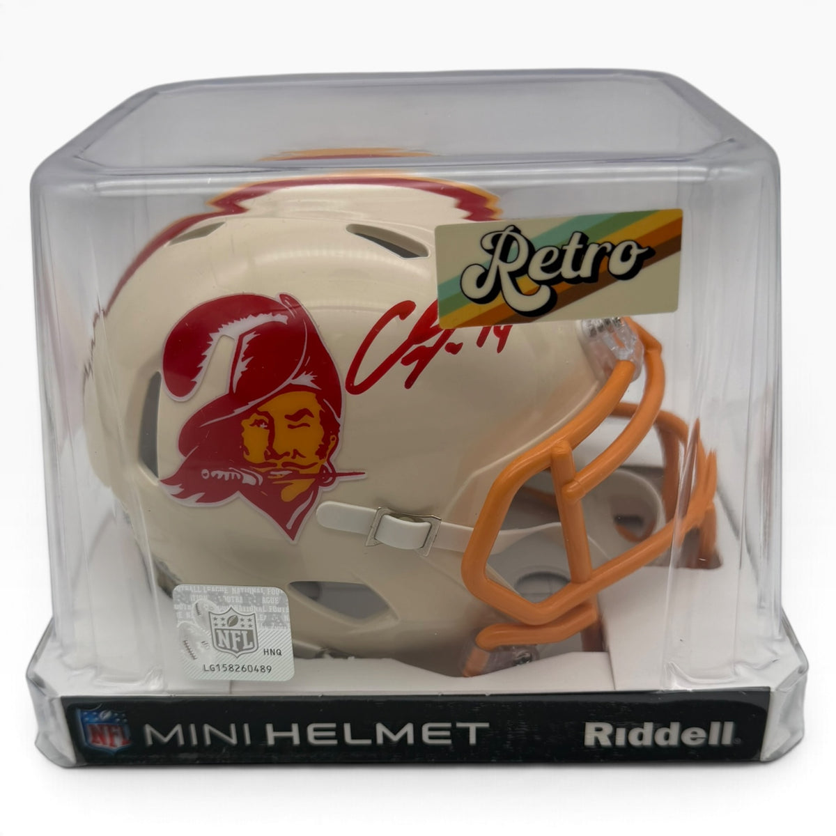 Chris Godwin Signed Tampa Bay Buccaneers Retro Alternate Speed Mini Helmet