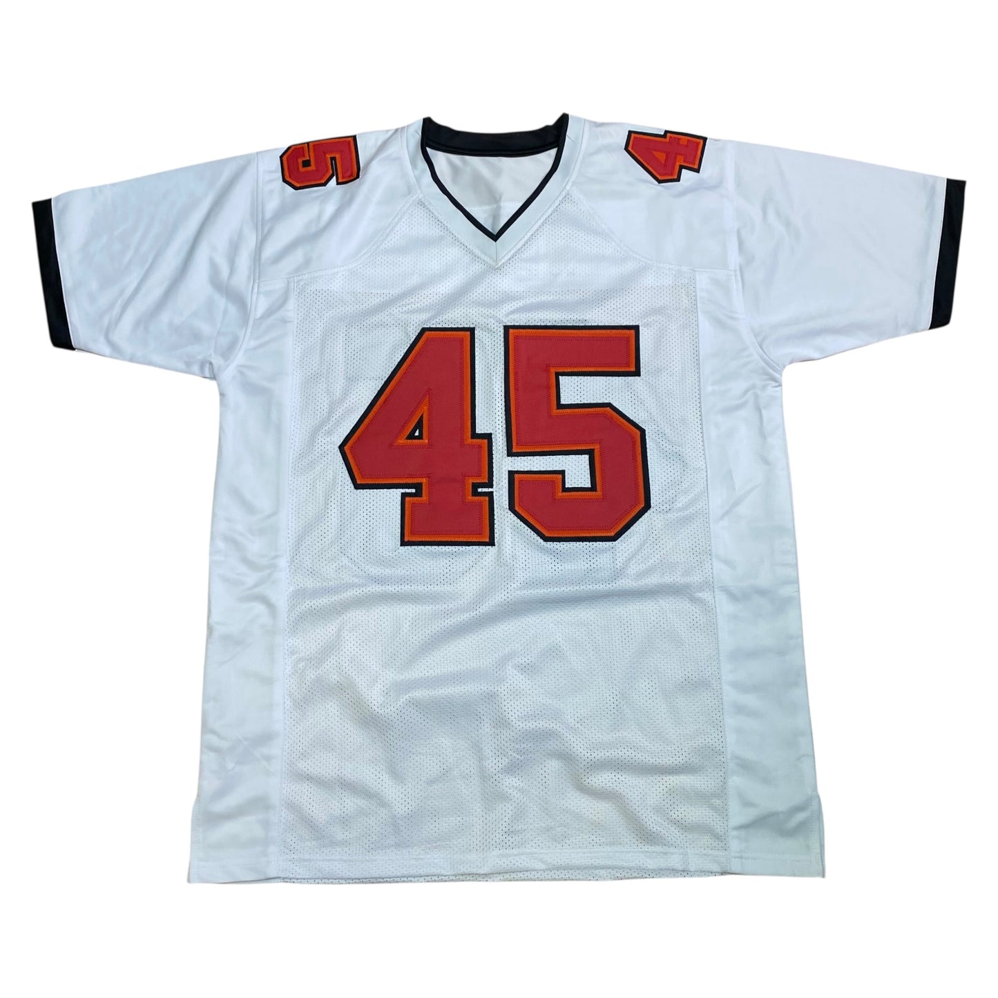 Devin White signed White #45 Stitched Jersey - Tampa Bay Buccaneers Style