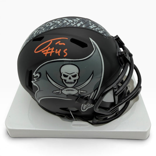 Josiah Trotter Signed Tampa Bay Buccaneers 2026 Salute to Service Night Ops Alternate Speed Mini Helmet