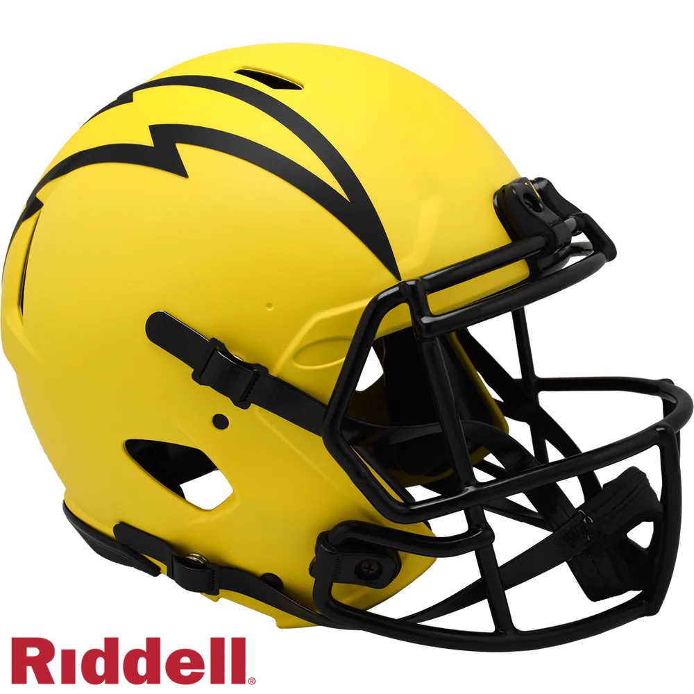 Ladd McConkey Signed Los Angeles Chargers Rave Alternate Speed Authentic Full Size Football Helmet