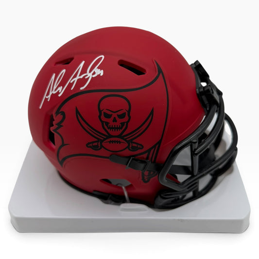 Alex Anzalone Signed Tampa Bay Buccaneers Rave Alternate Speed Mini Football Helmet
