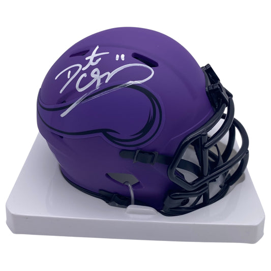 Daunte Culpepper Signed Minnesota Vikings Rave Alternate Speed Mini Helmet